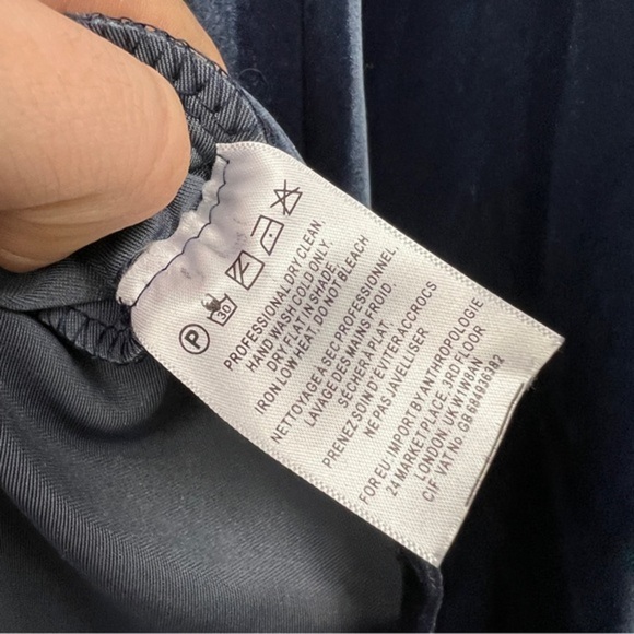 Anthropologie Jenny Yoo Ryland Velvet Cross Over Long Sleeve Maxi Dress - Picture 7 of 7